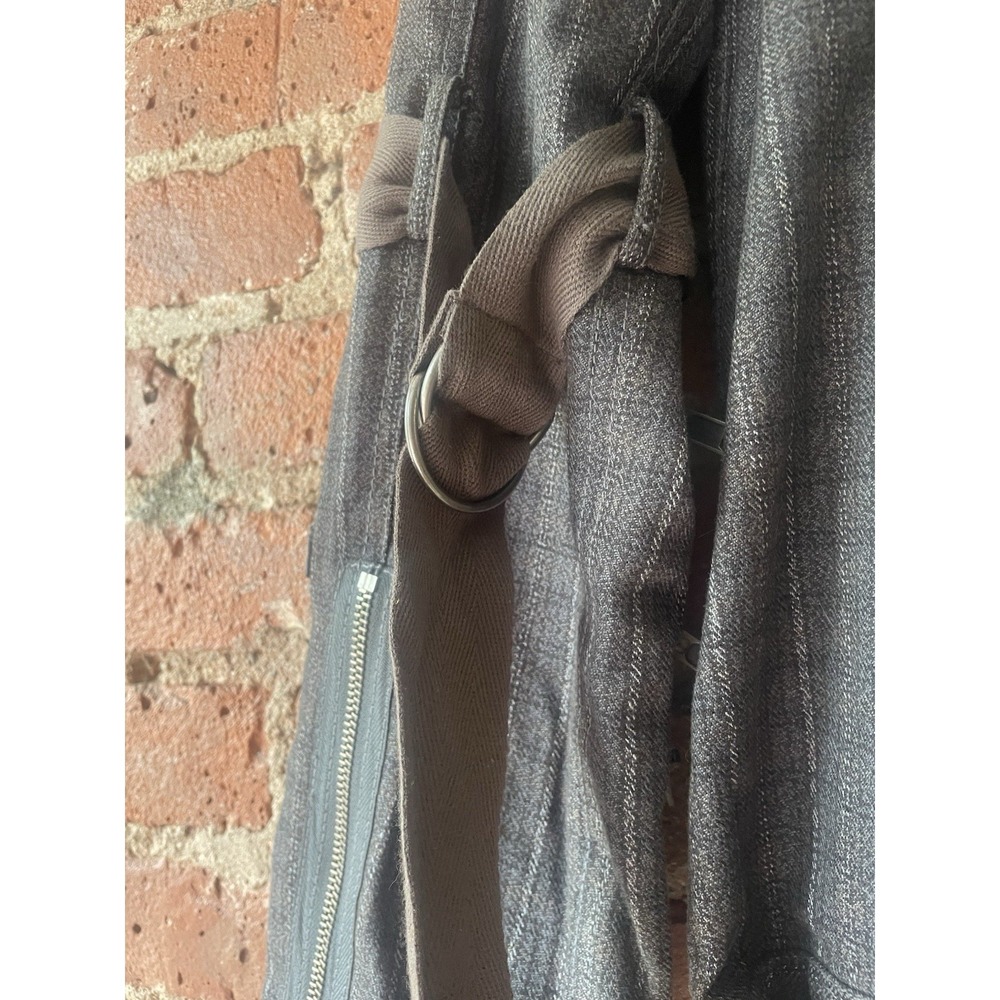Marc Jacobs Vintage Denim Plaid Zipper Biker Jacket Sz L Mens Blue/ Gray/ Orange - Picture 11 of 16